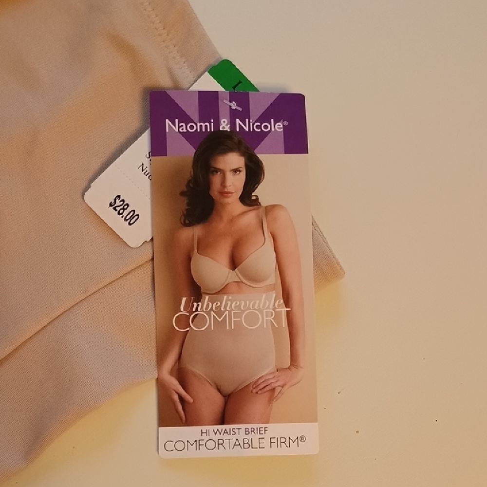 Naomi & Nicole High-Waist Shapewear Briefs Large-nude Color - Picture 2 of 8